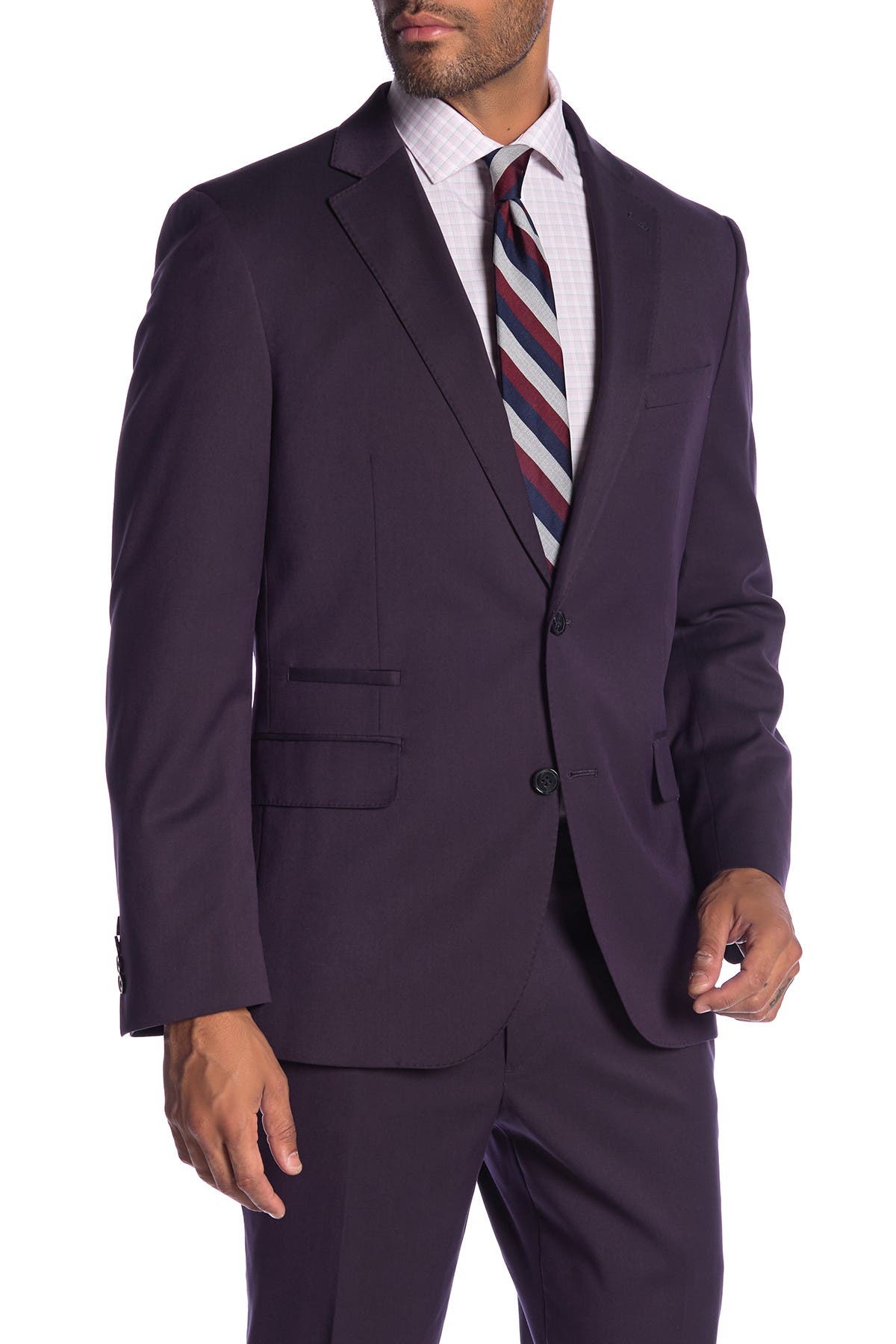 Purple 42R Savile Row Co Mens Rivington